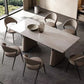 Contemporary Dining Chairs Faux Leather Upholstered Armless Side Chair