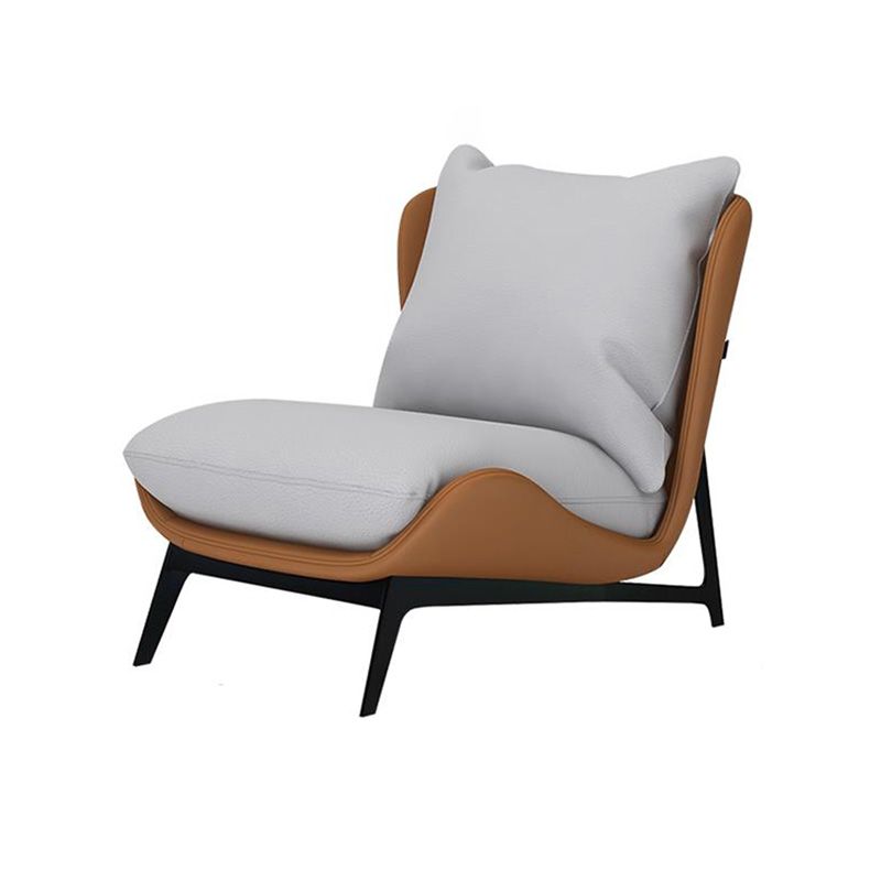 26.77"L x 26.38"W x 29.53"H Velvet Slipper Chair,Modern Armless Chair for Living Room Clearhalo 'Accent Chairs' 'accent_chairs' 'Chairs & Seating' 'furn' 'furn_accent_chairs' 'Furniture' 'Living Room Furniture' 1200x1200_b98136c4-5c0f-4e96-aeed-e291d2722624