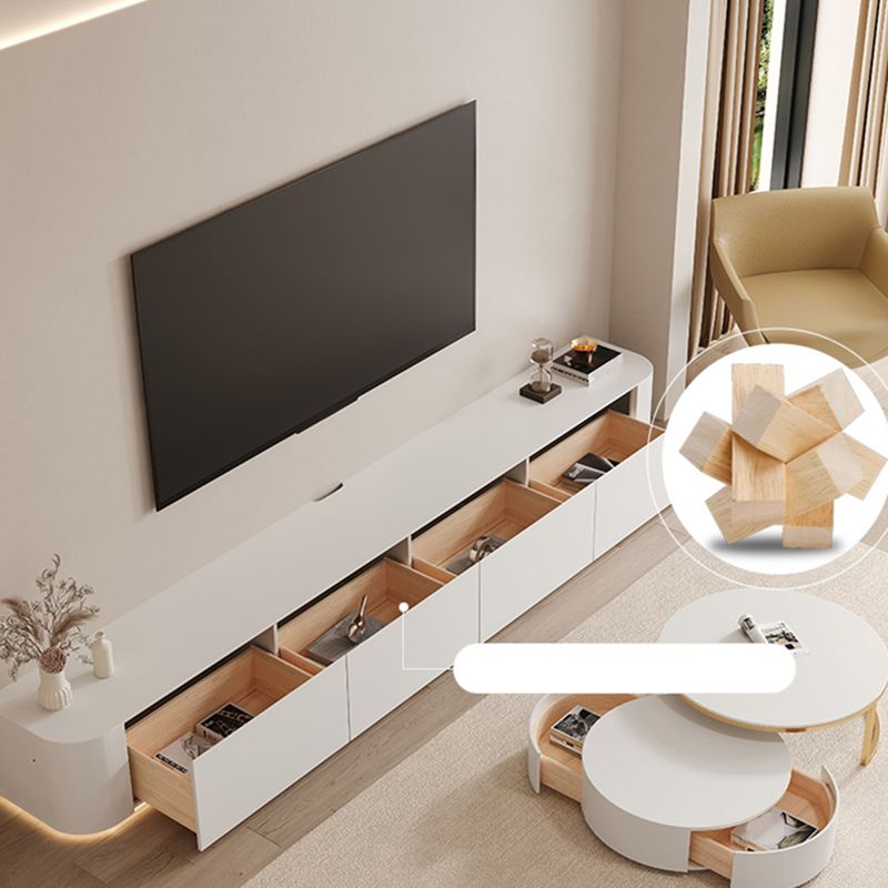 Enclosed Storage Stand Console Scandinavian TV Media Console with Drawers Clearhalo 'furn' 'furn_tv_stands_entertainment_centers' 'Furniture' 'Living Room Furniture' 'TV Stands & Entertainment Centers' 'TV Stands & Media Storage Furniture' 'tv_stands_entertainment_centers' 1200x1200_b981629e-2b92-4eb5-9f24-f5706837077a