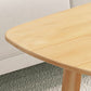 Table basse scandinave à 4 pieds avec étagère, table de cocktail en bois