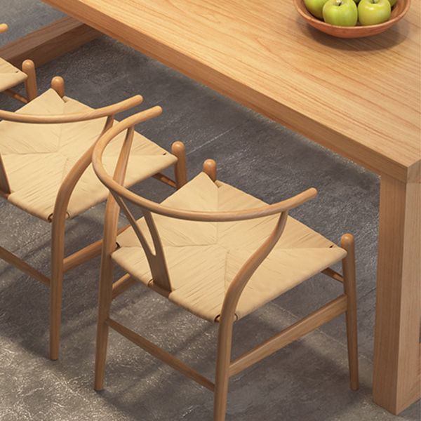 Modern 1/3/5 Pieces Dining Set Rectangle Pine Wood Dining Table for Dining Room Clearhalo 'Dining Room Sets' 'Dining Tables & Seating' 'dining_room_set' 'furn' 'furn_dining_room_set' 'Furniture' 'Kitchen & Dining Furniture' 1200x1200_b983310e-3a69-41b4-b88e-46706ca47c6d