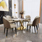 Sintered Stone Top Dining Table Rectangle Table with Gold Metal Pedestal Base Clearhalo ' dining_table' 'Dining Tables & Seating' 'Dining Tables' 'furn' 'furn_dining_table' 'Furniture' 'furniture_dining_table' 'Kitchen & Dining Furniture' 'kitchen&dining_furn' 'kitchen' 'kitchen_dining_table' 1200x1200_b98444bb-0dc6-49c7-9190-4bd2b958788c