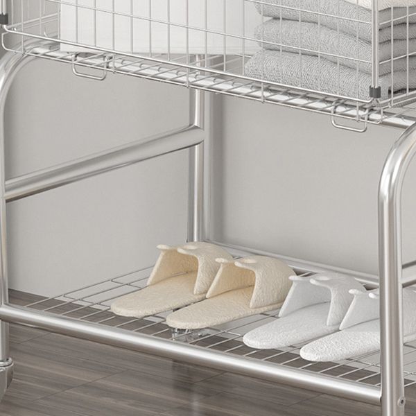 Glam metallico gancio cappotto mobile a piedi per camera da letto