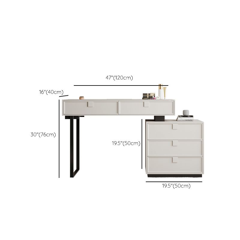 Standing White Makeup Vanity Desk Bedroom Vanity Dressing Table Set Clearhalo 'Bedroom Furniture' 'furn' 'furn_makeup_vanities' 'Furniture' 'Makeup Vanities' 'makeup_vanities' 1200x1200_b984b7e5-74e9-4932-96e5-1ad09e8d7c51