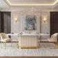 Traditional Luxury Dining Table Oval Sintered Stone Dining Table with Gold Frame Clearhalo ' dining_table' 'Dining Tables & Seating' 'Dining Tables' 'furn' 'furn_dining_table' 'Furniture' 'furniture_dining_table' 'Kitchen & Dining Furniture' 'kitchen&dining_furn' 'kitchen' 'kitchen_dining_table' 1200x1200_b984c1ea-f9e5-4536-86da-853b44546cb9