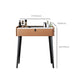 Modern 29.52 " H Slate Top Makeup Table with Drawers Vanity Stool