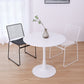 Metal Contemporary Round Dining Table Tulip Base Table for Dining Room and Kitchen Clearhalo ' dining_table' 'Dining Tables & Seating' 'Dining Tables' 'furn' 'furn_dining_table' 'Furniture' 'furniture_dining_table' 'Kitchen & Dining Furniture' 'kitchen&dining_furn' 'kitchen' 'kitchen_dining_table' 1200x1200_b985ac4d-9ab9-4cd2-b38d-27e045b540bb