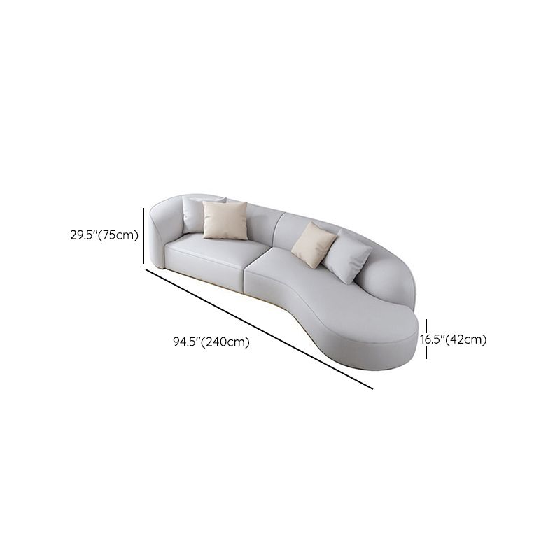 Wasserfestes Sofa Holz gebogener Einbautenarm Sofa für Wohnzimmer