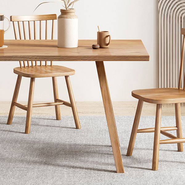 Rectangle Wooden Dining Table Modern Pine Table in Nature with Double Pedestal Clearhalo ' dining_table' 'Dining Tables & Seating' 'Dining Tables' 'furn' 'furn_dining_table' 'Furniture' 'furniture_dining_table' 'Kitchen & Dining Furniture' 'kitchen&dining_furn' 'kitchen' 'kitchen_dining_table' 1200x1200_b987c286-ac3f-417b-966c-45607d5ef4ea