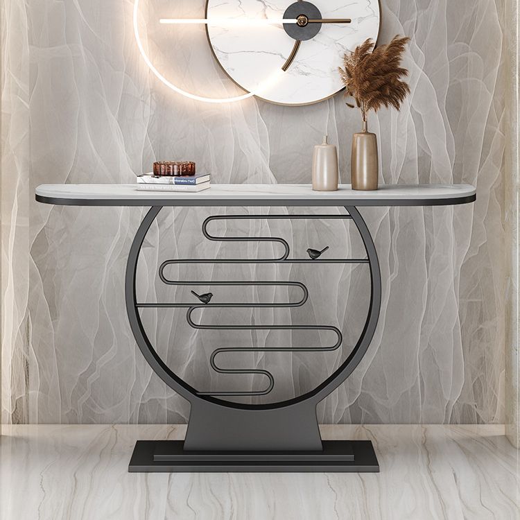 31,5 "hoher Steinkonsolentisch Moderner Fleckresistent Endtisch für die Halle