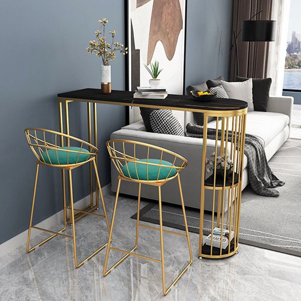 Steen onregelmatige vorm balktafel traditionele luxe balktafel met dubbele voetstuk