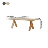 Industrial Rectangle Dining Table Pine Solid Wood Table with 4 Legs Clearhalo ' dining_table' 'Dining Tables & Seating' 'Dining Tables' 'Furniture' 'furniture_dining_table' 'Kitchen & Dining Furniture' 'kitchen&dining_furn' 'kitchen' 'kitchen_dining_table' 1200x1200_b988dffb-a8b5-40cf-9eeb-456794d73a3e