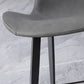 Modern Leather Curved Dining Chair Matte Finish Parsons Chair for Brasserie Clearhalo ' kitchen&dining_furn' 'Dining Chairs' 'Dining Tables & Seating' 'dining_chair' 'furn' 'furn_dining_chair' 'Furniture' 'furniture_dining_chair' 'Kitchen & Dining Furniture' 'kitchen' 1200x1200_b9890e79-768f-4a96-a835-7ade627c7af5