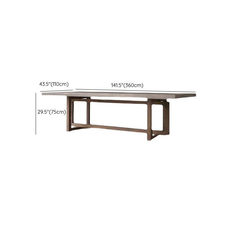 Contemporary Style Wood Office Desk Rectangular Shape Task Desk with 2 Legs Clearhalo 'furn' 'furn_office_desk' 'Furniture' 'Office Desks' 'Office Furniture' 'office_desk' 1200x1200_b989d004-703e-4c22-b63b-056eff993808