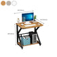 Modern Writing Desk Wooden 21" Wide Standing Desk with Caster Wheel