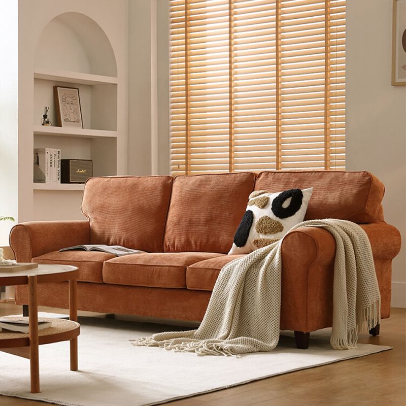 フレアアームモダンソファ33 "wソファリビングルームのためのゆるい背中