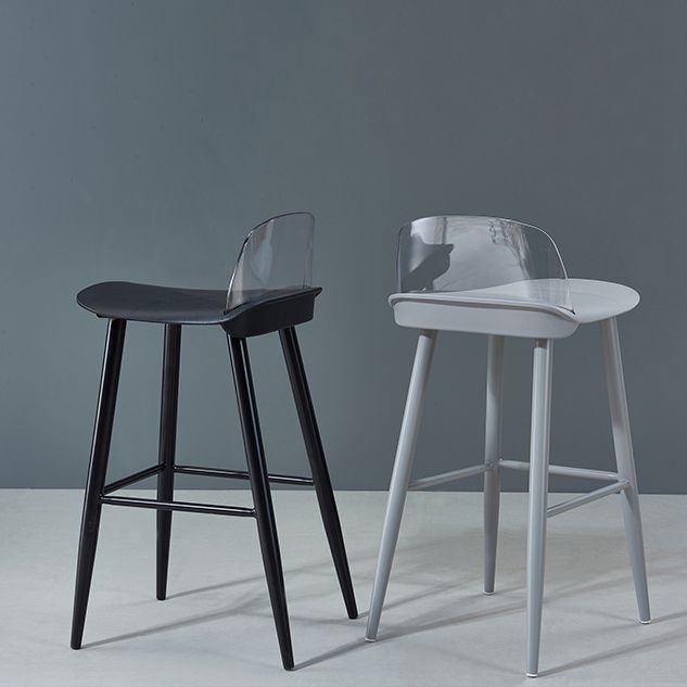 Sgabello da bar rettangolo interno bassa schiena poggiapiedi moderni sgabelli moderni