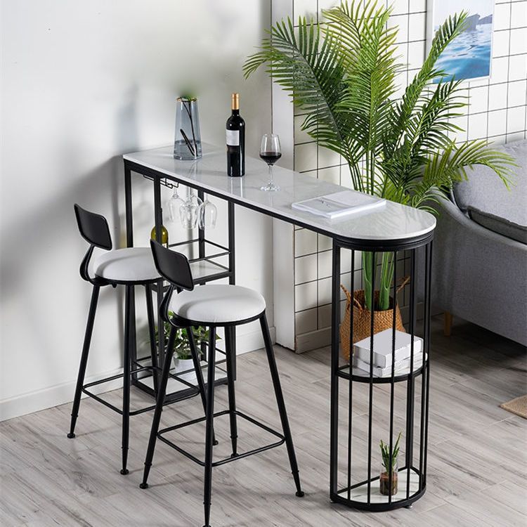 Table de la barre supérieure en marbre spécialisée