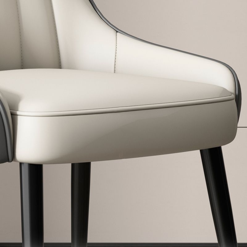 Indoor Scandinavian Arm Chair Parsons Back Metal Upholstered Dining Room Chair Clearhalo ' kitchen&dining_furn' 'Dining Chairs' 'Dining Tables & Seating' 'dining_chair' 'furn' 'furn_dining_chair' 'Furniture' 'furniture_dining_chair' 'Kitchen & Dining Furniture' 'kitchen' 1200x1200_b98c7888-a2ff-4144-91c3-e96f291837ef