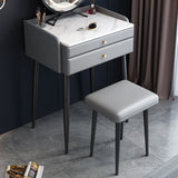 2 cassetti e gioielli Makeup Vanity scrivania moderna per piedi dritti