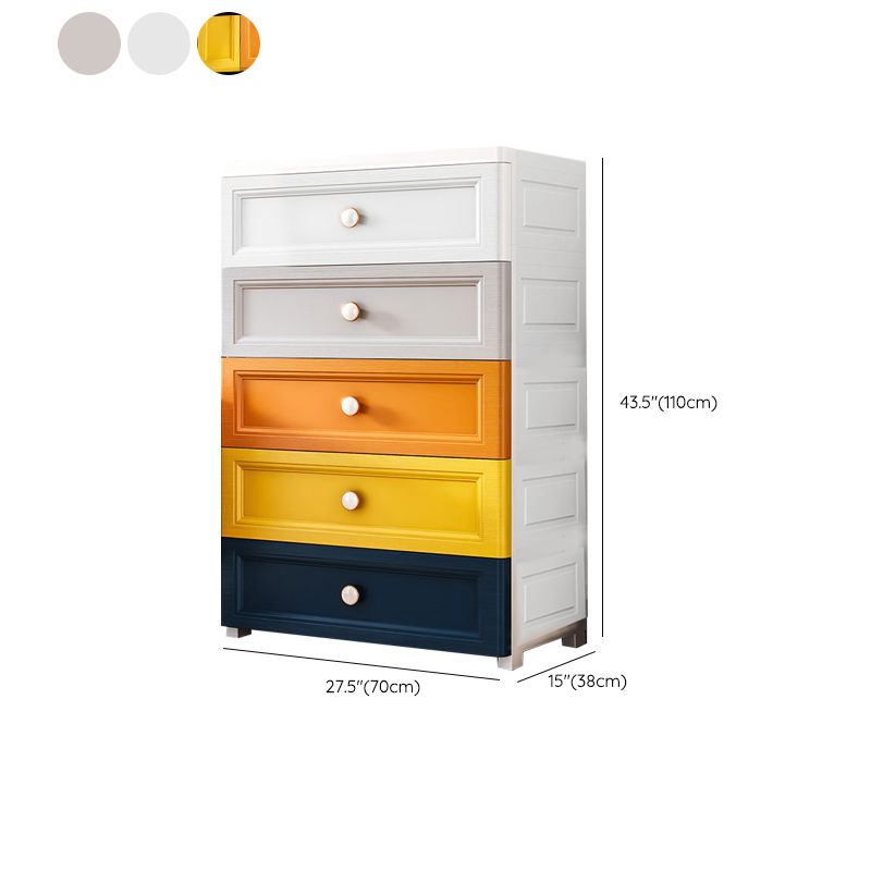 Plastic Contemporary Bedroom Cabinet Matte Finish Storage Cabinet with Drawers Clearhalo 'Armoires & Wardrobes' 'armoires_wardrobes' 'Bedroom Furniture' 'furn' 'furn_armoires_wardrobes' 'Furniture' 1200x1200_b98dc32d-a114-4388-8a83-057f91c13c7f
