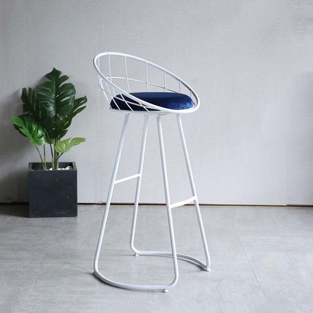 Nordic Style Bar-stool Bucket Counter Bar Stool with Metal Legs Clearhalo 'Bar Furniture' 'Bar Stools' 'bar_stools' 'furn' 'furn_bar_stools' 'Furniture' 'Kitchen & Dining Furniture' 1200x1200_b98e14bc-b9ae-40eb-b8f9-8b4e519d2d59