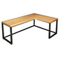 Industrial Solid Wood L-Shape Writing Desk Meeting Desk for Office Clearhalo 'furn' 'furn_office_desk' 'Furniture' 'Office Desks' 'Office Furniture' 'office_desk' 1200x1200_b98f13be-21eb-433f-9772-c1fcd6e917da
