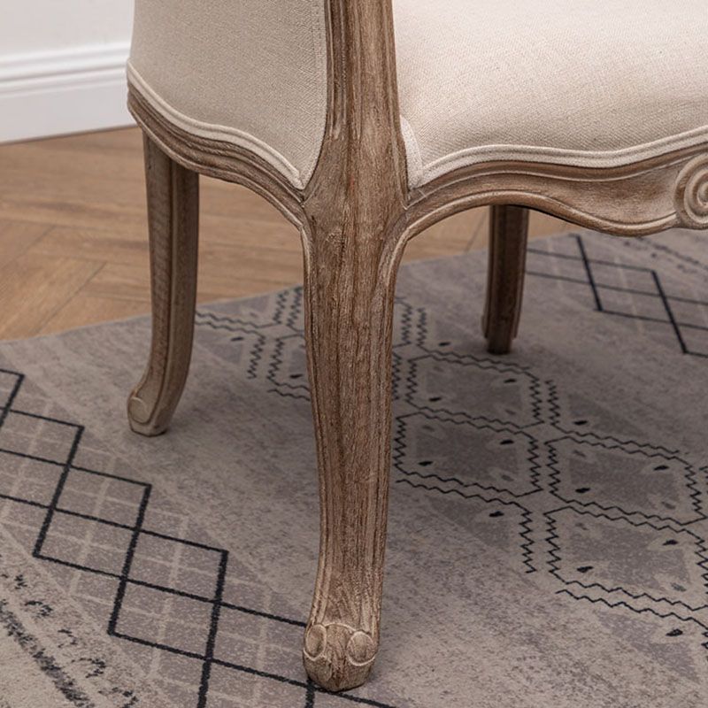 Farmhouse Fabric Home Arm Chair Matte Finish Solid Back Dining Chair Clearhalo 'Dining Chairs' 'Dining Tables & Seating' 'dining_chair' 'furn' 'furn_dining_chair' 'Furniture' 'Kitchen & Dining Furniture' 1200x1200_b98f9c0b-32f7-4861-ac0c-9d1842bfb0fe