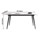Industrial Style Home Sintered Stone Dining Table Rectangle Table with Metallic Base Clearhalo ' dining_table' 'Dining Tables & Seating' 'Dining Tables' 'furn' 'furn_dining_table' 'Furniture' 'furniture_dining_table' 'Kitchen & Dining Furniture' 'kitchen&dining_furn' 'kitchen' 'kitchen_dining_table' 1200x1200_b990178e-c64a-437a-8d59-b0182b797848