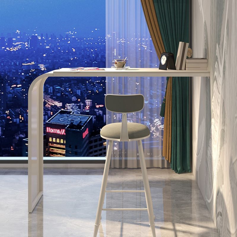 Stone and Metal Bar Dining Table Contemporary Counter Height Table Clearhalo 'Bar Furniture' 'Bar Tables' 'bar_tables' 'furn' 'furn_bar_tables' 'Furniture' 'Kitchen & Dining Furniture' 1200x1200_b990b67e-d7c5-4e5a-8657-0c42fbfa897a