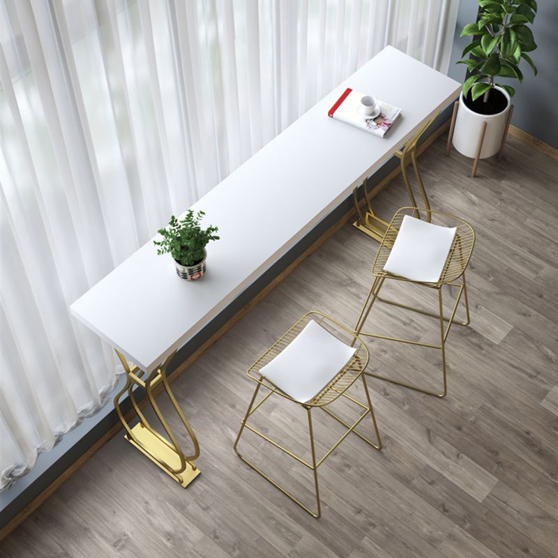 Tavolo da bar del patio a doppio piedistallo contemporaneo tavolo da barra in legno massiccio