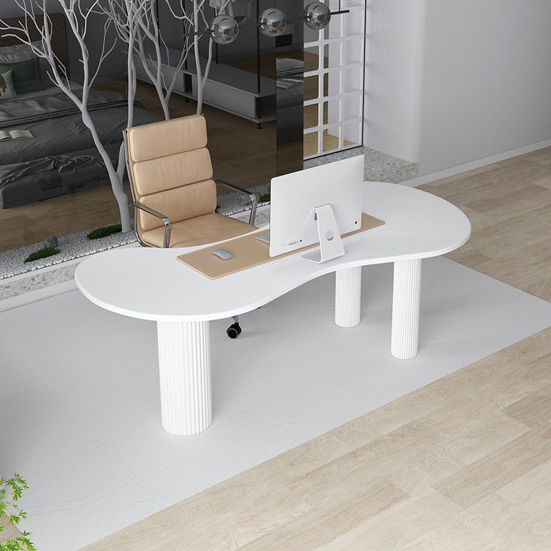 Eigentijdse schrijfbureau Home Pine Wood Office Desk met benen