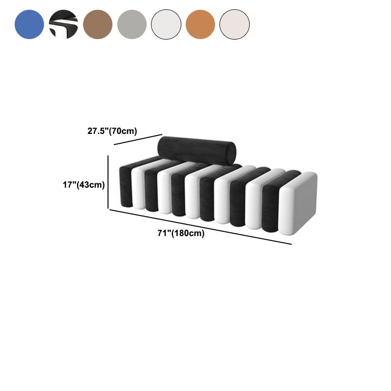 Divano standard di velluto standard di divano posteriore stretto per soggiorno