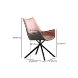 Chaise de bras de style industriel chaise du bras à manger rembourré pour le salon