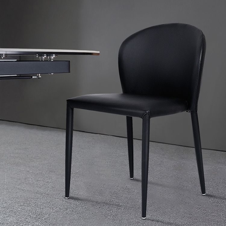 Contemporary Leather Conference Room Side Chair Wingback Dining Chair Clearhalo ' kitchen&dining_furn' 'Dining Chairs' 'Dining Tables & Seating' 'dining_chair' 'furn' 'furn_dining_chair' 'Furniture' 'furniture_dining_chair' 'Kitchen & Dining Furniture' 'kitchen' 1200x1200_b996ee88-f76a-438b-b753-4d9a01f0ba6c