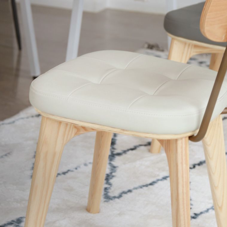 Wood Traditional Dining Chair Open Back Armless Dining Side Chair (Set of 2) Clearhalo ' kitchen&dining_furn' 'Dining Chairs' 'Dining Tables & Seating' 'dining_chair' 'furn' 'furn_dining_chair' 'Furniture' 'furniture_dining_chair' 'Kitchen & Dining Furniture' 'kitchen' 1200x1200_b997cef7-33d0-491a-9edb-cdc4bc63f5ba