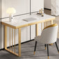 Glam 29.5"H Office Desk Sled Rectangular Writing Desk for Dormitory Clearhalo 'furn' 'furn_office_desk' 'Furniture' 'Office Desks' 'Office Furniture' 'office_desk' 1200x1200_b99837b9-4d5d-4e40-8018-c269df33b126