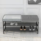 Rectangle Shoe Storage Entryway Bench Cushioned Modern Metal Seating Bench Clearhalo 'Benches' 'Chairs & Seating' 'furn' 'furn_benches' 'Furniture' 'Living Room Furniture' 1200x1200_b9995e45-3548-43e2-8d88-0c9a6028103e