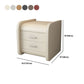 Leather 19.29 H Nightstand Contemporary Night Table with Drawers