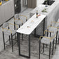 Industrial Bar Table and Stools 1/2/3/5 Pieces Table and Stool Set Clearhalo 'Bar Furniture' 'furn' 'furn_home_bar_bar_sets' 'Furniture' 'Home Bars & Bar Sets' 'home_bar_bar_sets' 'Kitchen & Dining Furniture' 1200x1200_b99c936f-8f14-4ac4-ba25-adab8ce05e7a