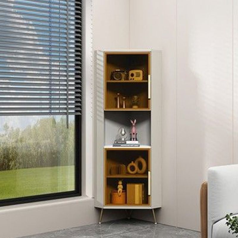 15.74" Wide Wood Corner Accent Cabinet with 2 Door Contemporary Side Cabinet Clearhalo 'Cabinets & Chests' 'cabinets_chests' 'furn' 'furn_cabinets_chests' 'Furniture' 'Living Room Furniture' 1200x1200_b99cea85-0326-4a04-9a26-654d6c261223