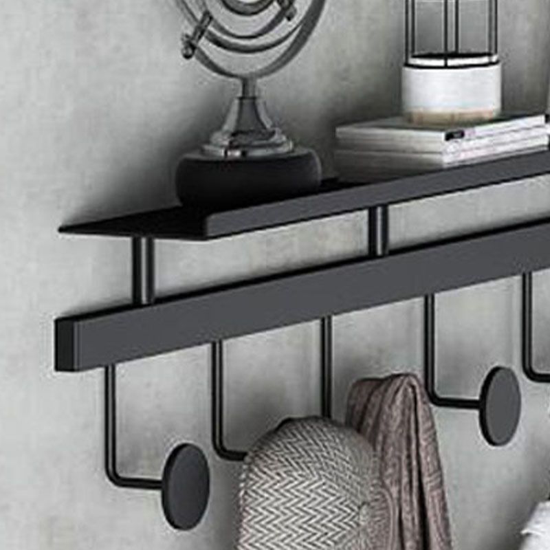 Moderne metalen ingangskit Wall gemonteerde jashanger met haken