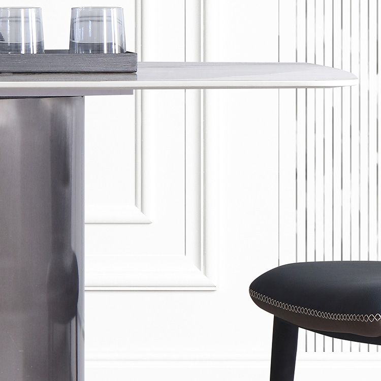 Metal Traditional Luxury Table Rectangular Sintered Stone Table Clearhalo ' dining_table' 'Dining Tables & Seating' 'Dining Tables' 'furn' 'furn_dining_table' 'Furniture' 'furniture_dining_table' 'Kitchen & Dining Furniture' 'kitchen&dining_furn' 'kitchen' 'kitchen_dining_table' 1200x1200_b99e80d7-5934-4cb0-a5a7-63dbfa8fd635