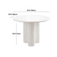 Stone Top Dining Table Modern Round Dining Table with 3 Legs