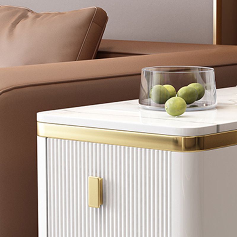 Gorgeous Wood Four-Leg Side Table with Two Drawers for Living Room Clearhalo 'Coffee & Accent Tables' 'End & Side Tables' 'end_side_table' 'end_side_tables' 'furn' 'furn_end_side_tables' 'Furniture' 'furniture_end_side_table' 'Living Room Furniture' 1200x1200_b9a158e9-47b6-4696-8174-5d68d89f7436