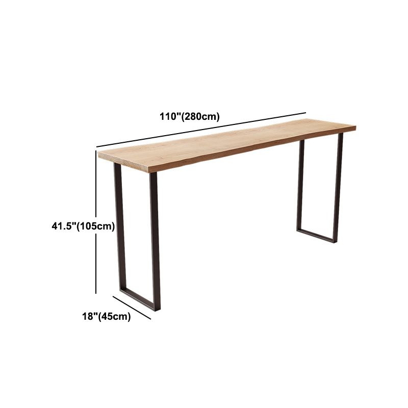Modern Rectangular Bar Table Set 1/4 Pieces Wooden Counter Table with Backless Stools Clearhalo 'Bar Furniture' 'furn' 'furn_home_bar_bar_sets' 'Furniture' 'Home Bars & Bar Sets' 'home_bar_bar_sets' 'Kitchen & Dining Furniture' 1200x1200_b9a18737-832c-4d12-a188-decf12d4dea8