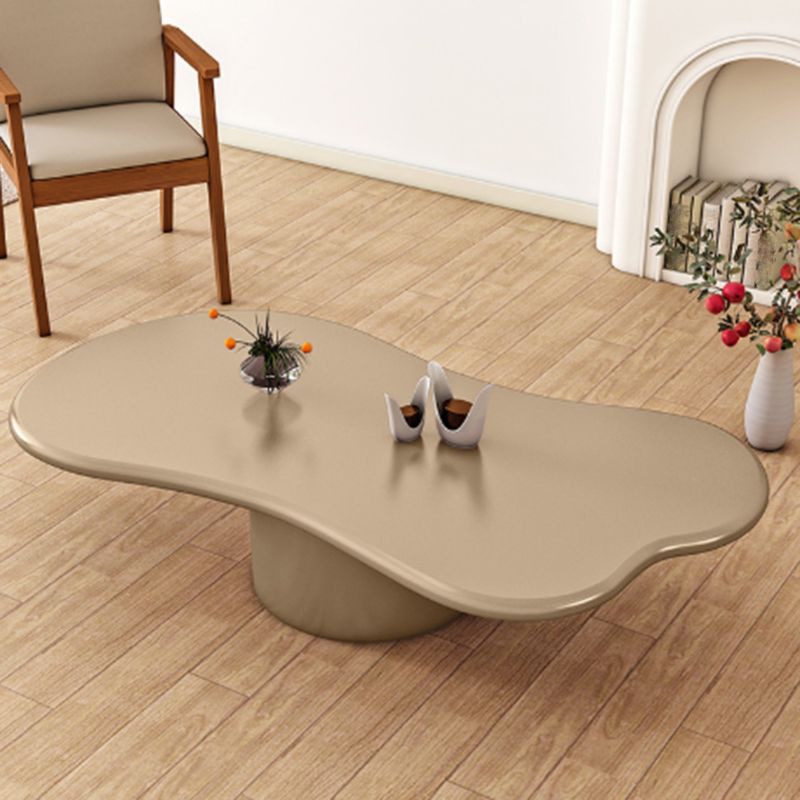 Modern Glass Steel Coffee Table with Four Legs Cocktail Table for Living Room Clearhalo 'Coffee & Accent Tables' 'Coffee Tables' 'coffee_tables' 'furn' 'furn_coffee_tables' 'Furniture' 'Living Room Furniture' 1200x1200_b9a326f4-ba29-484a-bd64-f3726914c333