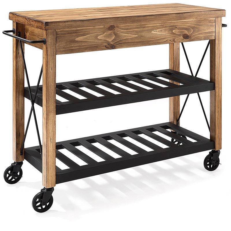 Rolling Kitchen Trolley with Drawer Home Dining Kitchen Trolley Clearhalo 'furn' 'furn_kitchen_islands_carts' 'Furniture' 'Kitchen & Dining Furniture' 'Kitchen Islands & Carts' 'kitchen_islands_carts' 1200x1200_b9a32999-ccc9-4a57-9012-ff252d44d71a