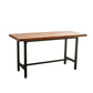 Industrial 1/2/9 Pieces Solid Wood Bar Table Set Fixed Bistro Set for Home Use Clearhalo 'Bar Furniture' 'furn' 'furn_home_bar_bar_sets' 'Furniture' 'Home Bars & Bar Sets' 'home_bar_bar_sets' 'Kitchen & Dining Furniture' 1200x1200_b9a4f413-969d-4cff-a370-48de4de55da2