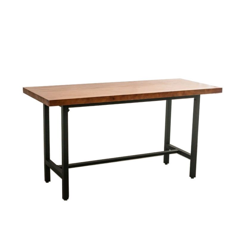 Industrial 1/2/9 Pieces Solid Wood Bar Table Set Fixed Bistro Set for Home Use Clearhalo 'Bar Furniture' 'furn' 'furn_home_bar_bar_sets' 'Furniture' 'Home Bars & Bar Sets' 'home_bar_bar_sets' 'Kitchen & Dining Furniture' 1200x1200_b9a4f413-969d-4cff-a370-48de4de55da2